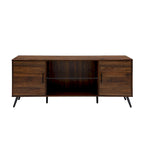 60-inch Mid-Century Modern 2-Door TV Stand