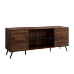 60-inch Mid-Century Modern 2-Door TV Stand