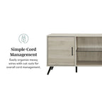 60-inch Mid-Century Modern 2-Door TV Stand