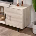 60-inch Mid-Century Modern 2-Door TV Stand