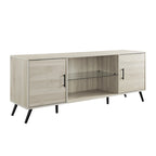 60-inch Mid-Century Modern 2-Door TV Stand