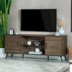 60-inch Mid-Century Modern 2-Door TV Stand