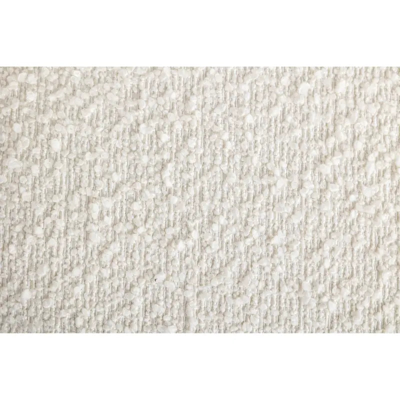 Cream White 31 Boucle Upholstered Barrel Chair with Swivel Base