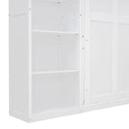 Full Size Murphy Bed Wall Bed with Shelves