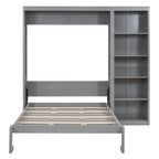 Full Size Murphy Bed Wall Bed with Shelves