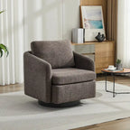 Chenille Swivel Accent Chair with Sleek Modern Design and Plush Cushioning - 31.5W