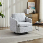 Chenille Swivel Accent Chair with Sleek Modern Design and Plush Cushioning - 31.5W