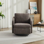 Chenille Swivel Accent Chair with Sleek Modern Design and Plush Cushioning - 31.5W