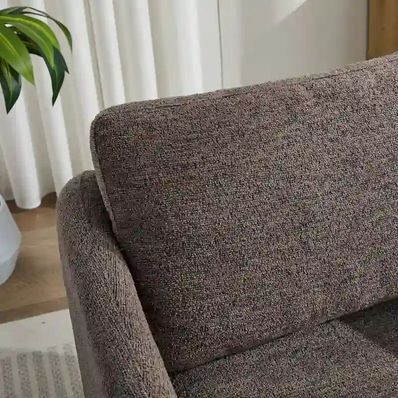 Chenille Swivel Accent Chair with Sleek Modern Design and Plush Cushioning - 31.5W