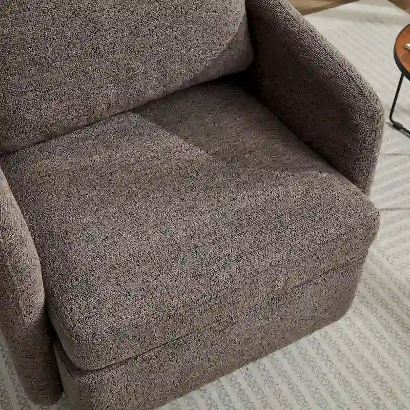Chenille Swivel Accent Chair with Sleek Modern Design and Plush Cushioning - 31.5W
