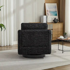 Chenille Swivel Accent Chair with Sleek Modern Design and Plush Cushioning - 31.5W