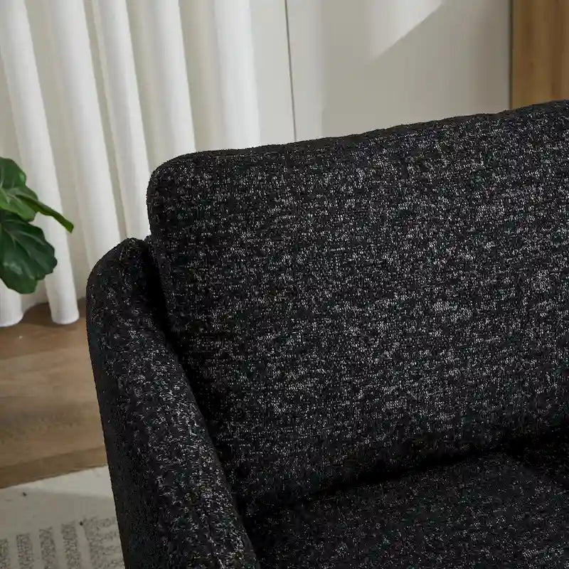 Chenille Swivel Accent Chair with Sleek Modern Design and Plush Cushioning - 31.5W