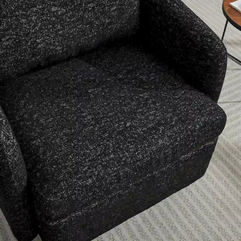 Chenille Swivel Accent Chair with Sleek Modern Design and Plush Cushioning - 31.5W