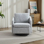 Chenille Swivel Accent Chair with Sleek Modern Design and Plush Cushioning - 31.5W