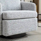 Chenille Swivel Accent Chair with Sleek Modern Design and Plush Cushioning - 31.5W