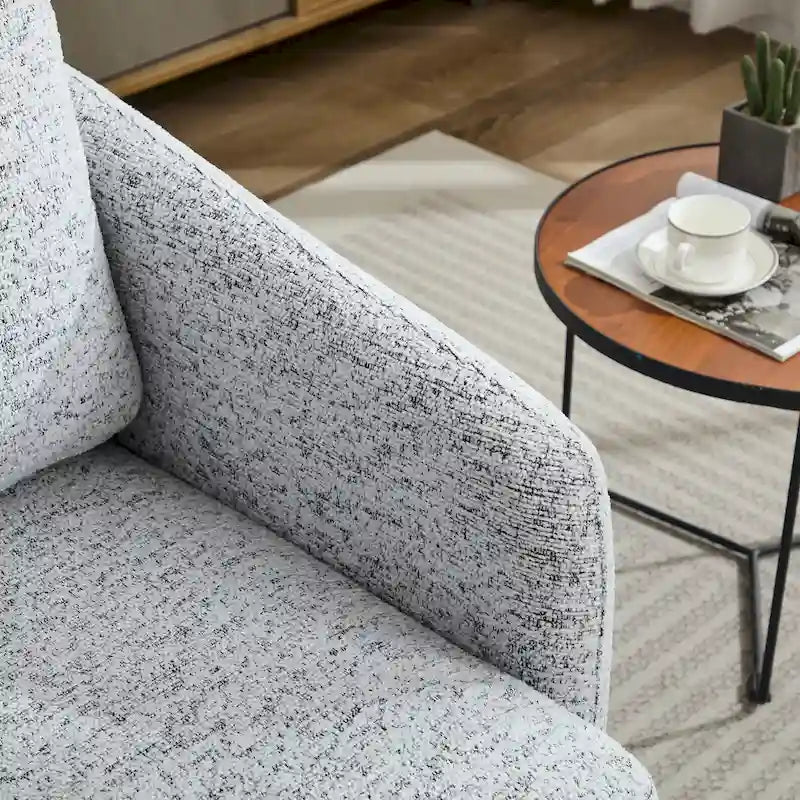 Chenille Swivel Accent Chair with Sleek Modern Design and Plush Cushioning - 31.5W