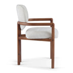 Harper Mordern Upholstered Rubberwood Arm Dining Chairs (Set of 2)