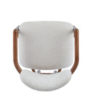 Harper Mordern Upholstered Rubberwood Arm Dining Chairs (Set of 2)