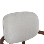 Harper Mordern Upholstered Rubberwood Arm Dining Chairs (Set of 2)