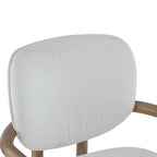 Harper Mordern Upholstered Rubberwood Arm Dining Chairs (Set of 2)