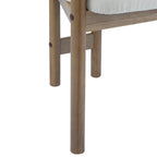 Harper Mordern Upholstered Rubberwood Arm Dining Chairs (Set of 2)