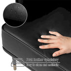 2 29.5W Mid-Century Modern Leatherette Armchairs With Side Pocket - 29.5 W x 32 H x 28.75 D