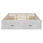 Queen Size Platform Bed with 6 Storage Drawers