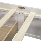 Queen Size Platform Bed with 6 Storage Drawers