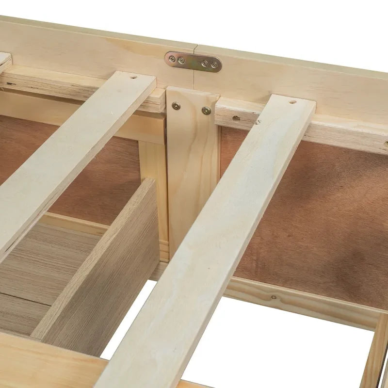 Queen Size Platform Bed with 6 Storage Drawers