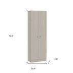 71 Light Gray Wood Pantry or Storage Closet - 23.6' X '70.8' X '11.8