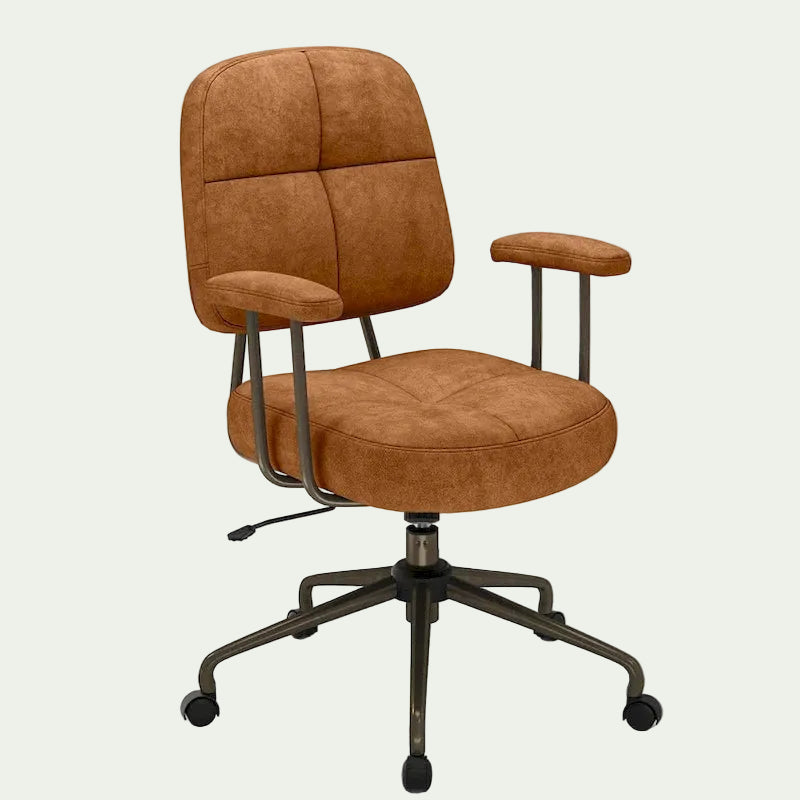 Costway Home Office Chair Leathaire Upholstered Task Chair with - See Details