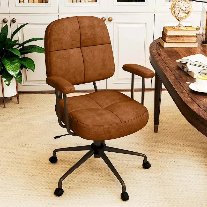 Home Office Chair Leathaire Upholstered Task Chair with - See Details