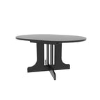 Modern Round Dining Table with Extendable Top and X Base for Family Dinners Small Spaces and Multi Scene Styling
