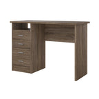 4-Drawer Desk with Open Shelf