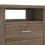 4-Drawer Desk with Open Shelf