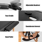 84L Portable Massage Table Adjustable Facial Spa Bed Tattoo