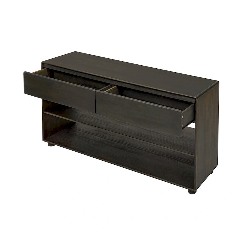 Console Table with Drawers and Shelves for Living Room, Entryway