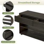 Console Table with Drawers and Shelves for Living Room, Entryway