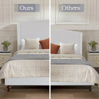 Minimalist Wingback Upholstered King Bed for Dreamy Sleep and Stylish Bedroom