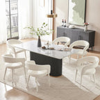 Boucle Upholstered Dining Chair (set of 6)