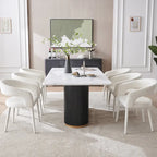 Boucle Upholstered Dining Chair (set of 6)