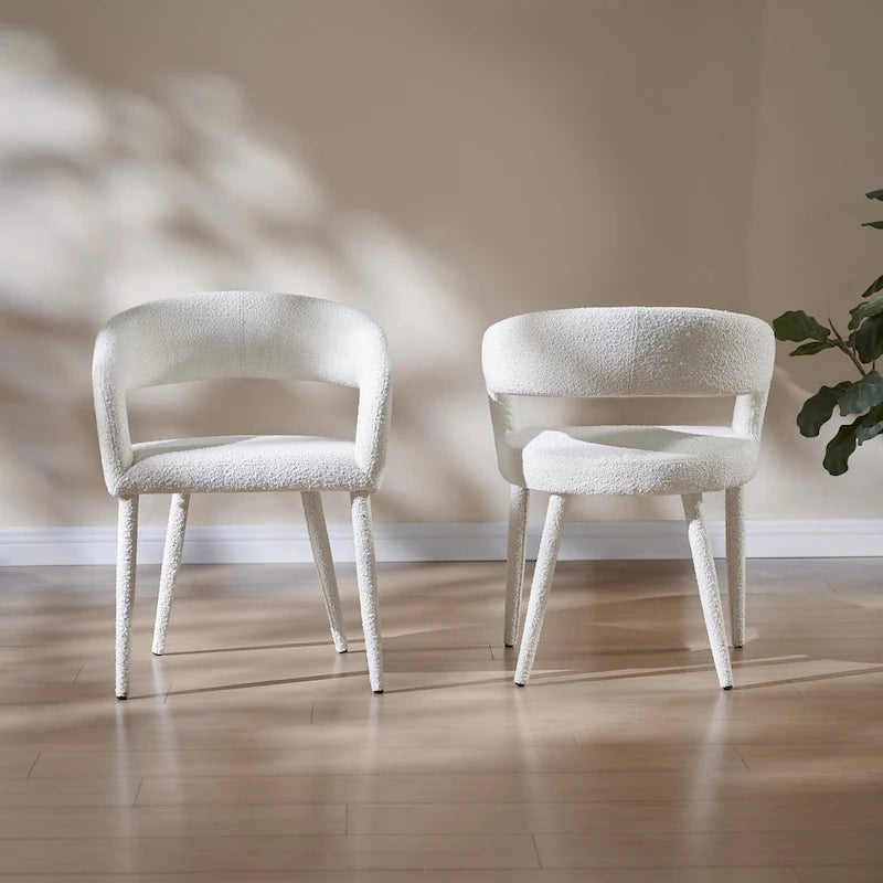 Boucle Upholstered Dining Chair (set of 6)