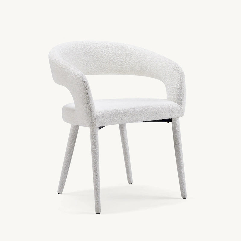 Boucle Upholstered Dining Chair (set of 6)