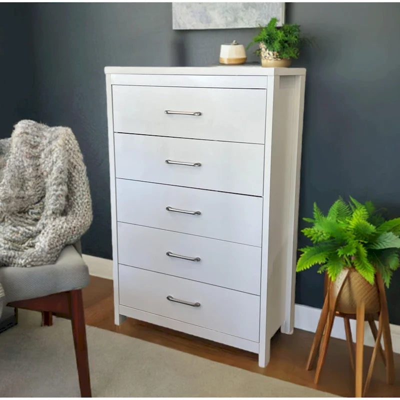5 Drawer Upright Dresser