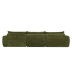 116-Inch Modern Chenille Sectional Sofa with High-Density Foam