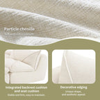 116-Inch Modern Chenille Sectional Sofa with High-Density Foam