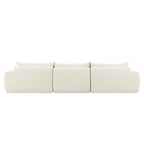 116-Inch Modern Chenille Sectional Sofa with High-Density Foam