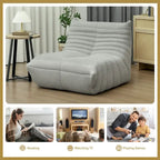 Bean Bag Chair with Teddy Fleece and High-Density Foam