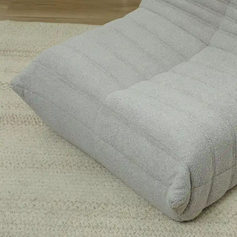 Bean Bag Chair with Teddy Fleece and High-Density Foam