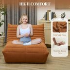 Bean Bag Chair with Teddy Fleece and High-Density Foam